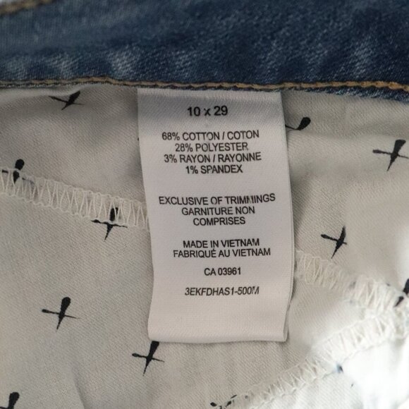 Denver Hayes Women's Blue Sz 10 Light Wash High Rise Denim Stretch Skinny Jeans - Picture 11 of 13